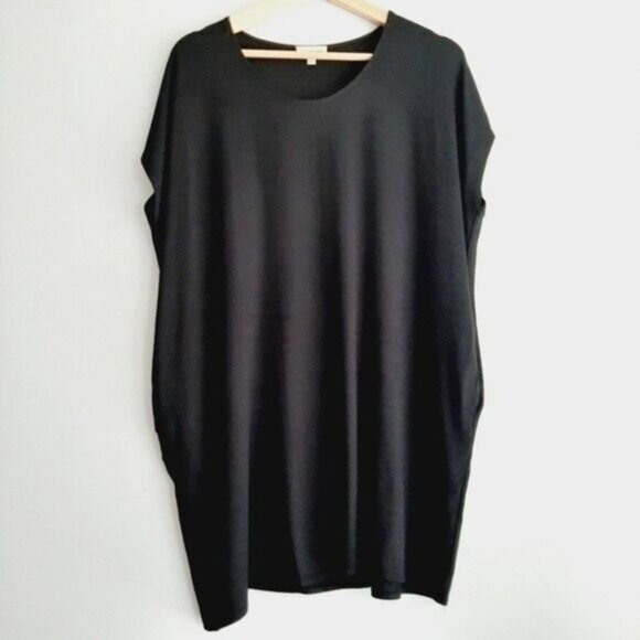 WILFRED FREE Aritzia Black Lorelei Pocket Dress Sz XS - Picture 2 of 7